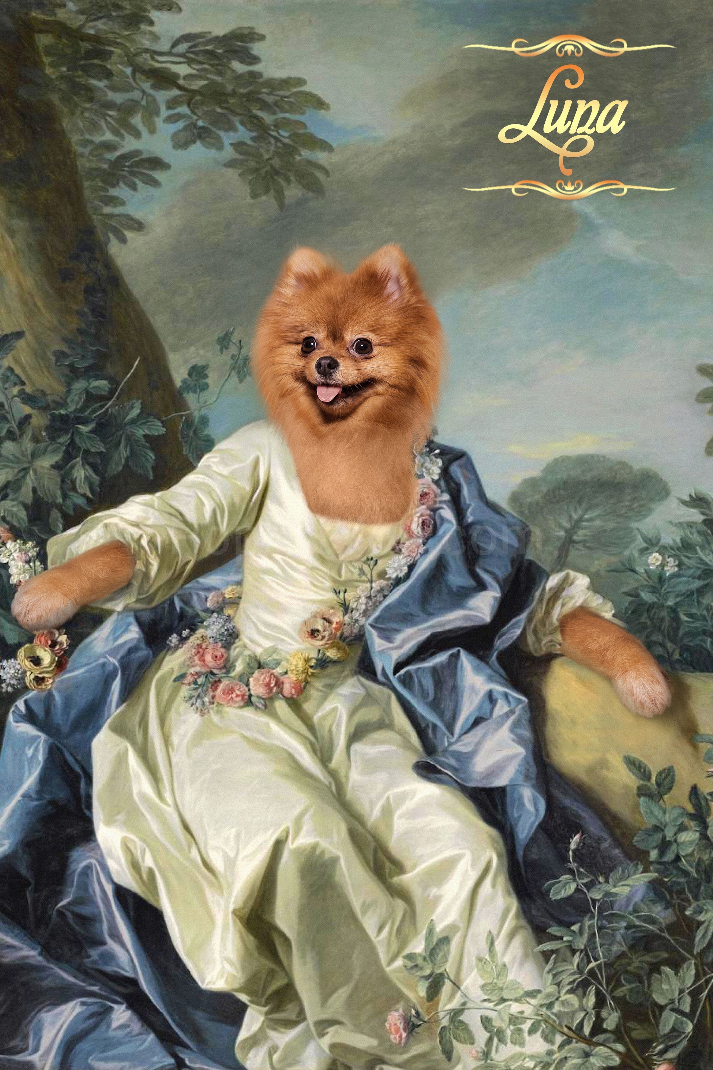 Comtesse Marie female pet portrait