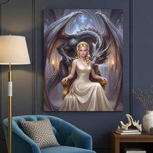 Load image into Gallery viewer, The Dragon Queen personalized female portrait
