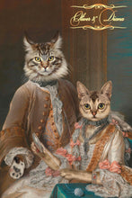 Load image into Gallery viewer, Franсois and His Wife Elisabeth two pets portrait
