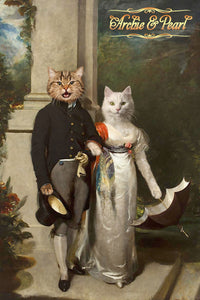 George IV and his wife two pets portrait