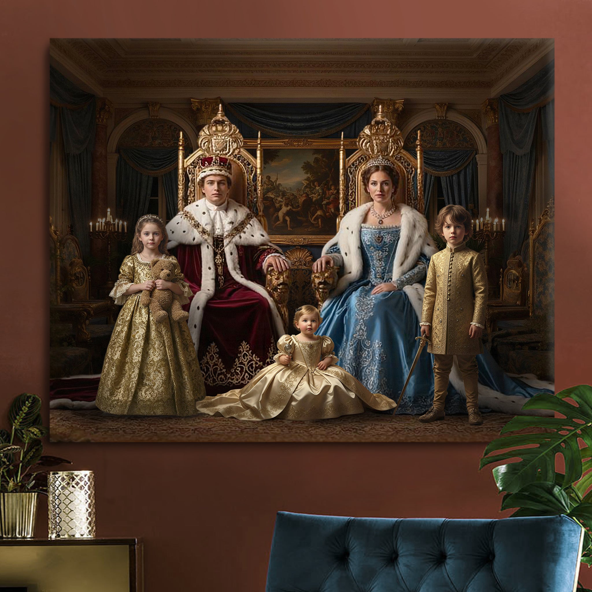 Regal Example Regal family portrait for any family combination – PopArtYouShop