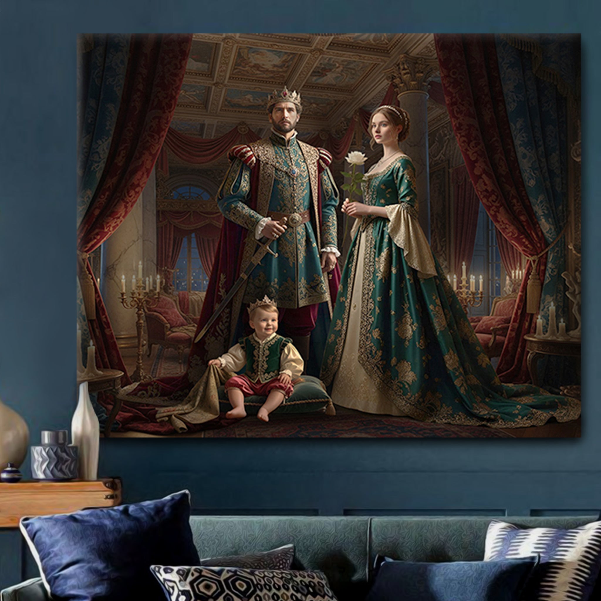 Regal Example Regal family portrait for any family combination – PopArtYouShop