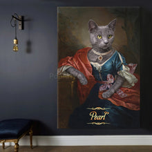 Load image into Gallery viewer, Madame Phalaris female cat portrait
