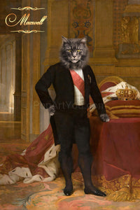 Napoleon III male cat portrait