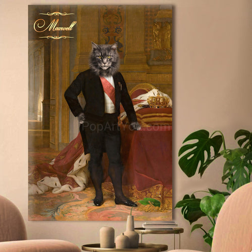 Napoleon III male cat portrait