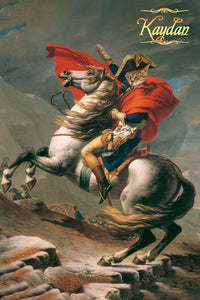 Napoleon pet crossing the Alps male cat portrait
