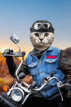 Load image into Gallery viewer, Pet on the chopper male pet portrait
