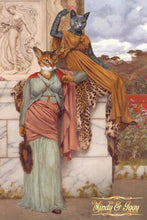 Load image into Gallery viewer, Sisters in the Neoclassical style custom pet portrait
