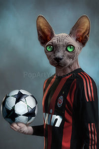 Soccer Player of your favorite team male pet portrait