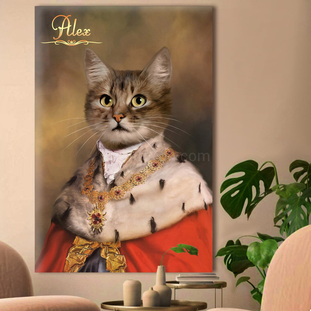 The Cardinal male cat portrait