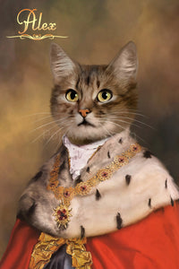 The Cardinal male cat portrait