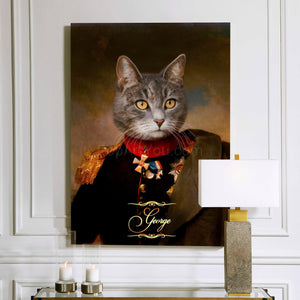 The General-Chef - custom cat portrait