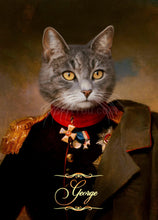 Load image into Gallery viewer, The General-Chef - custom cat portrait
