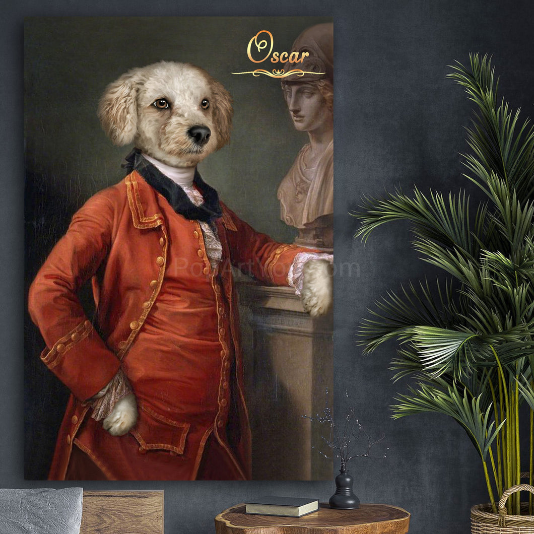 The Italian Painter male pet portrait
