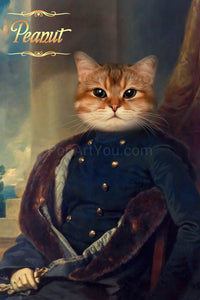 The Painter male cat portrait