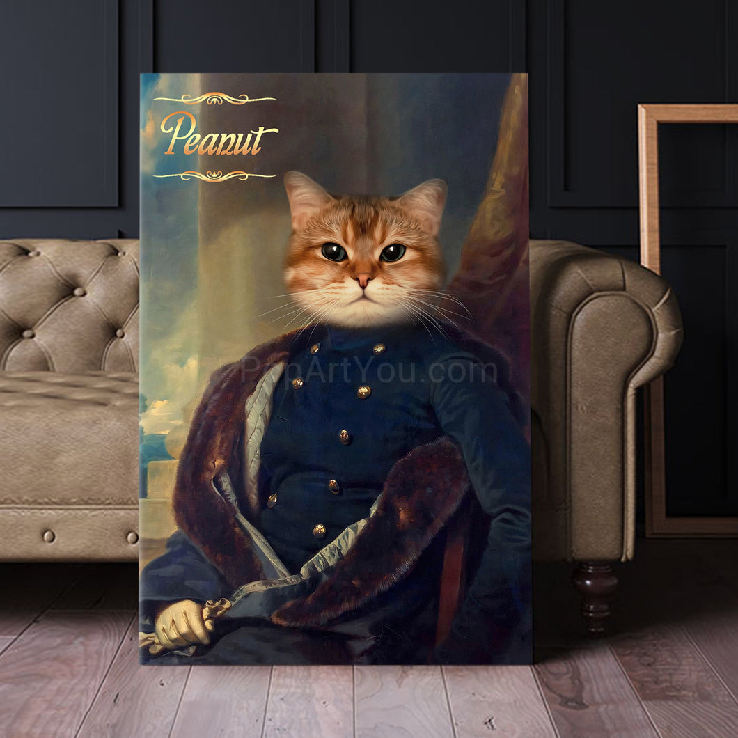 The Painter male cat portrait