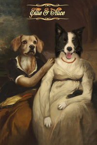The Sisterhood two pets portrait