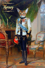 Load image into Gallery viewer, The Tsar male cat portrait
