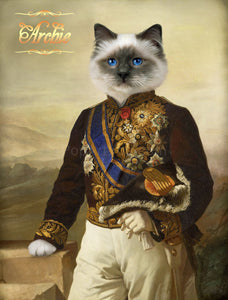 The Vicar- custom cat portrait