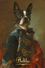 Load image into Gallery viewer, The Young Officer male pet portrait
