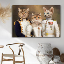 Load image into Gallery viewer, The second of many costume combinations for a multi pets portrait
