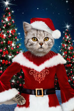 Load image into Gallery viewer, The third Mrs. Claus female pet portrait
