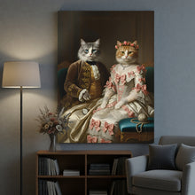 Load image into Gallery viewer, The Duke and Duchess couple pets portrait
