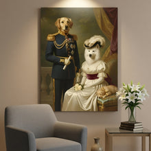 Load image into Gallery viewer, The General and His Lady couple pets portrait
