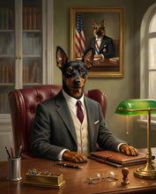 Load image into Gallery viewer, The Department Head - pop art dog portrait home office
