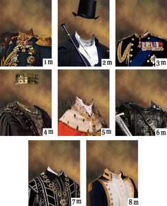 The fifth of many costume combinations for a two pets portrait