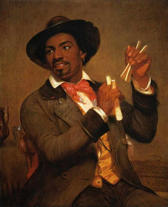 The portrait depicts a man dressed in historical attire