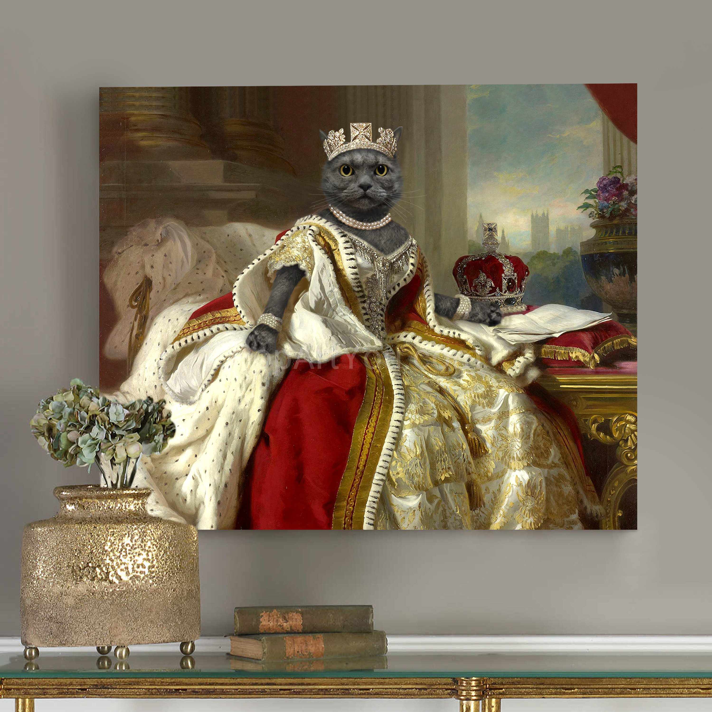 Queen Victoria - custom cat portrait