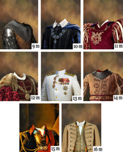 Load image into Gallery viewer, The seventh of many costume combinations for a two pets portrait
