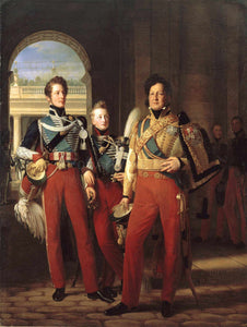 Duke Orleans, Chartres and Nemours group of men portrait