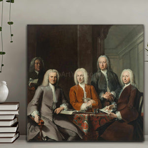 The Four Regents group of men portrait