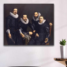 Load image into Gallery viewer, Syndics of the Amsterdam Goldsmiths Guild group of men portrait
