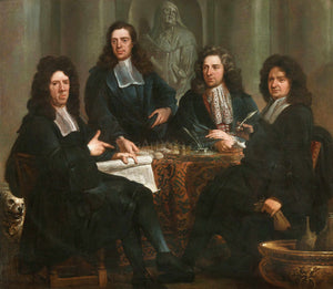 Group portrait for a charitable organisation or guild group of men portrait