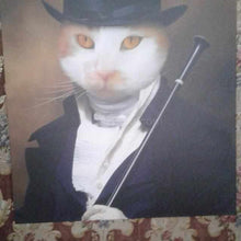 Load image into Gallery viewer,  Portrait of a cat in a historical men&#39;s formal suit
