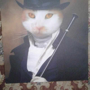  Portrait of a cat in a historical men's formal suit