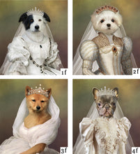 Load image into Gallery viewer, Pets Wedding two pets portrait
